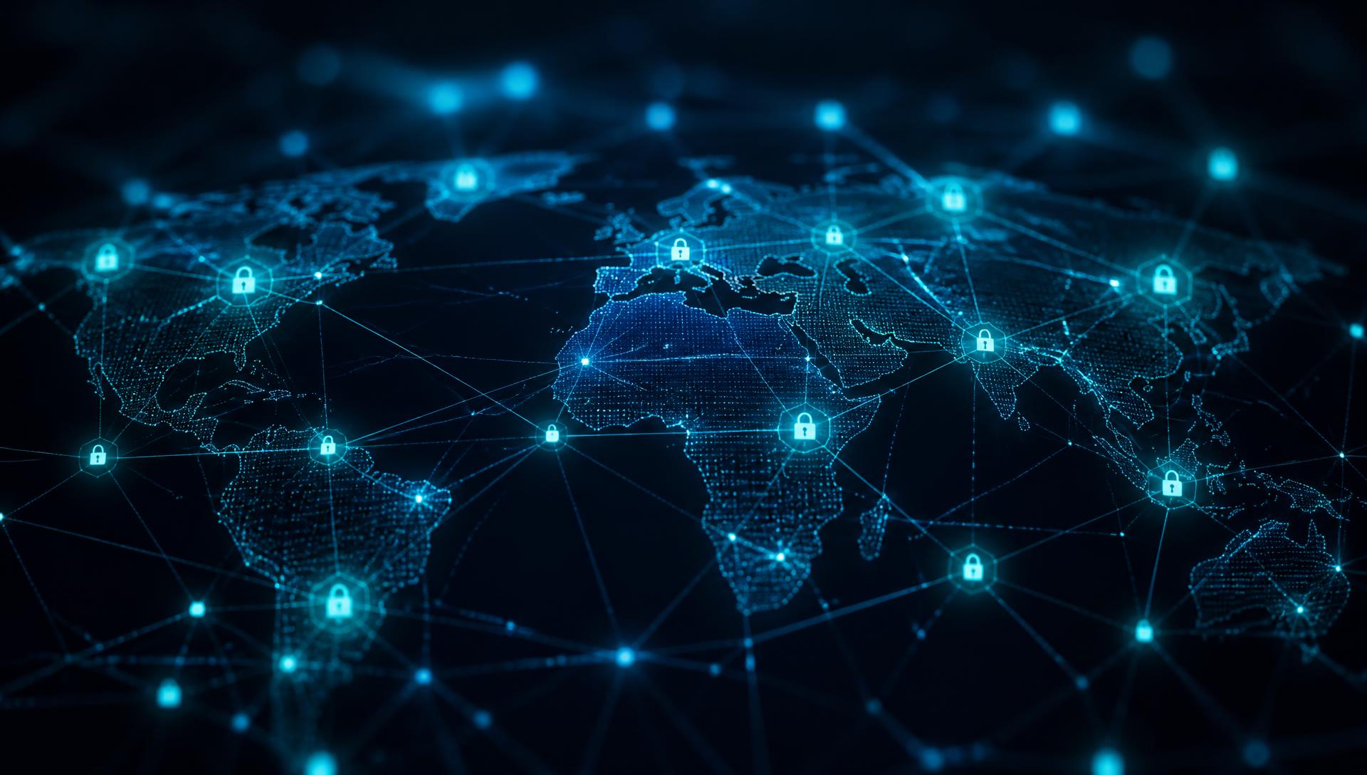 Global network of secure connected digital infrastructure nodes